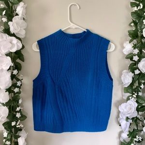 Sleeveless Blue DVF vest